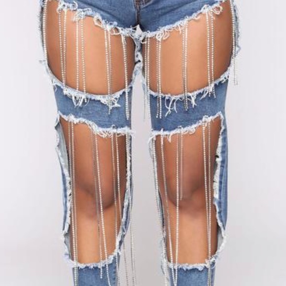 Diamond tears mid rise skinny jeans - Picture 2 of 5